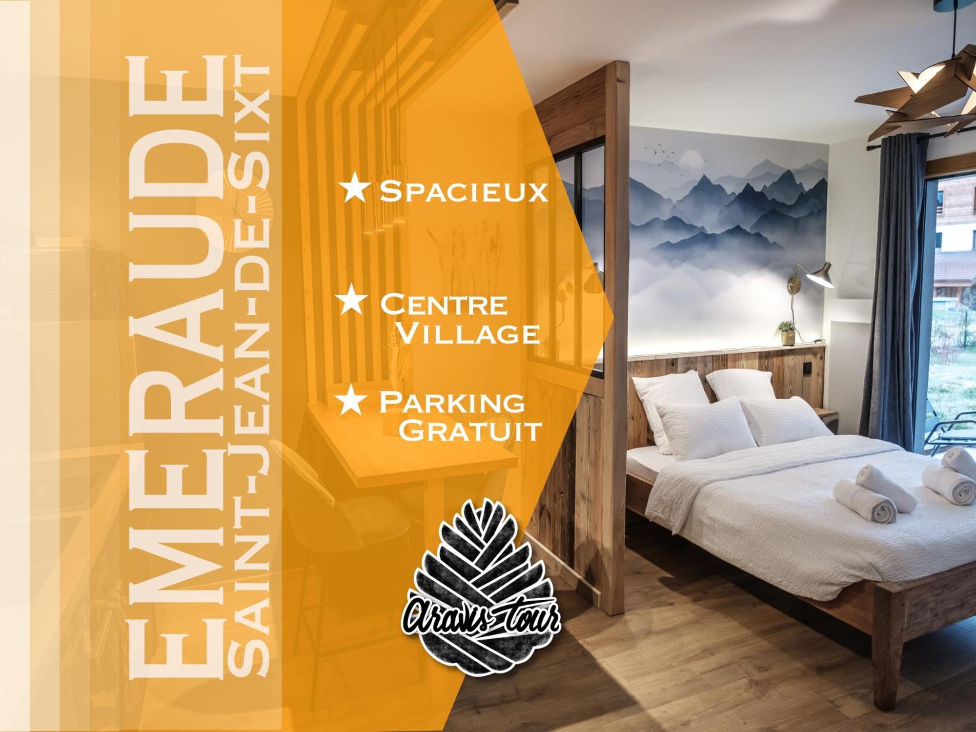 Residence Emeraude - Centre Village - Aravistour Saint-Jean-de-Sixt Exteriör bild